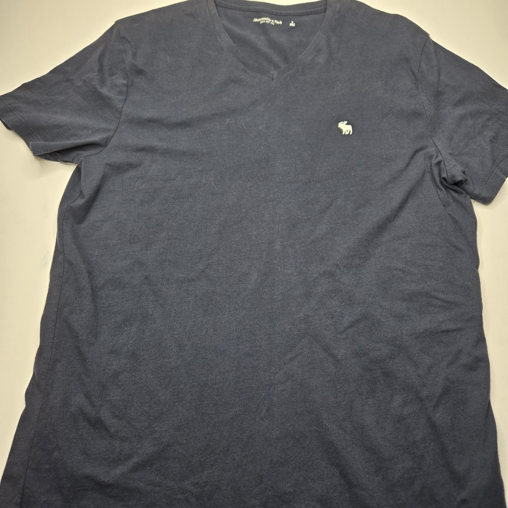 Abercrombie & Fitch Short Sleeve Navy Classic T Shirt‎ V Neck Large